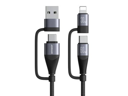 Kabel Joyroom SA37-2T2 4v1 2C 1L 1A, 60W, 1,2m černý