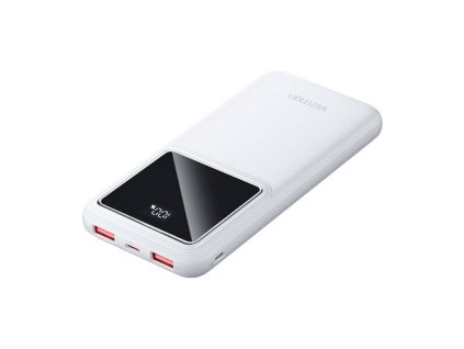 145083 powerbank vention fhkw0 10000mah micro usb usb c 2xusb a 22 5w biela