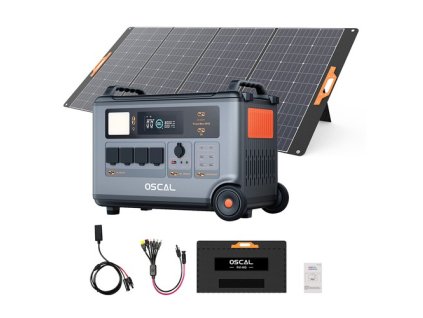 Blackview Oscal PowerMax 6000 6000W Rugged Power Station + Blackview Oscal PM400 400W Foldable Solar Panel