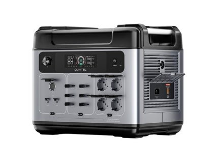 OUKITEL P2001 Plus Portable Power Station, 2400W AC Output, 2048Wh LiFePO4 Battery, 13 Outlets, 80% Charge in 1Hr, Smart APP Control, Adjust at 400W/800W/1200W/1800W, 2000W UPS < 10ms, Max. 500W Solar Input, IP54 Dust-Proof & Splash-Proof