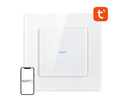 Inteligentní světelný spínač WiFi Avatto N-TS10-W1 1 Way TUYA (bílý)
