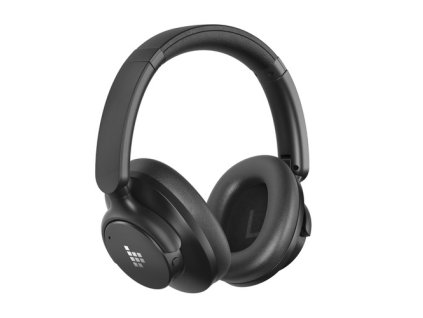 Tronsmart Sounfii Q20 ANC Bluetooth Headphones, 50 Hours Autonomy, 90° Swiveling Earpads, Pair with 2 Devices, Tronsmart App Control, Built-in Mic for Clear Calls, Active Noise Cancellation - Black