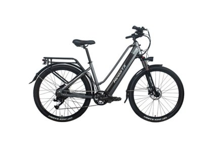 Heda TX TX10 Electric Bike, 500W Motor, 48V 19.2AH Battery, 27.5*2.4-inch Tire, 40km/h Max Speed, 80km Range, Hydraulic Disc Brake, Shock-absorbing Front Fork, Colorful LCD Display - Grey
