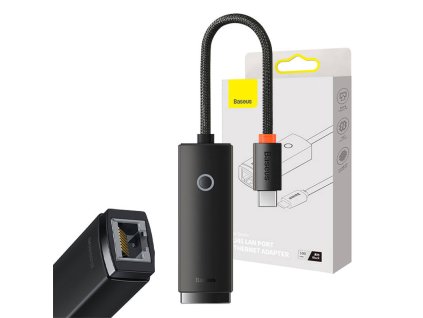 Síťový adaptér Baseus Lite Series USB-C na RJ45, 100 Mb/s (černý)