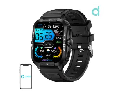 150014 inteligentne hodinky colmi p76 cierne