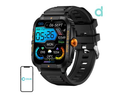 150017 inteligentne hodinky colmi p76 cierno oranzove