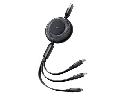 kabel 3 v 1 z USB-C na USB-C/Lightning/Micro USB, Mcdodo CA-3730, 1,2 m (černý)