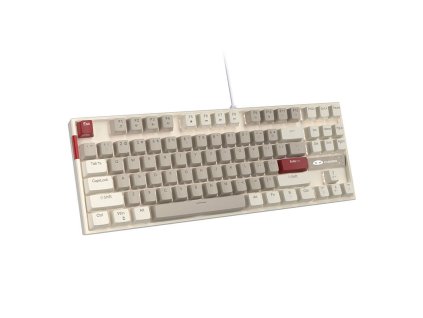 Drátová klávesnice MageGee MK-STAR (retro bílo-šedá)