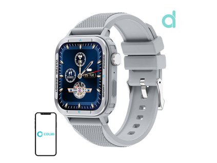 162338 inteligentne hodinky colmi m41 strieborne