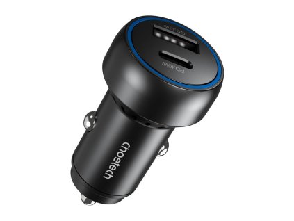 Nabíječka do auta Choetech 60W 2xUSB-C+USB-A (černá)