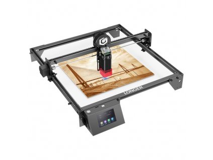 LONGER RAY5 10W Laser Engraver, 0.06x0.06mm Laser Spot, Air Assist, Touch Screen, Offline Carving, 32-Bit Chipset, WiFi Connection, Working Area 400x400mm