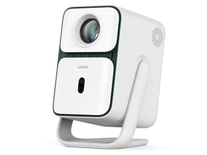 [Netflix 1080P] Wanbo T2 Ultra Projector, Android TV 11, 500 ANSI, Native 1080P, 120° Rotating Stand, Auto Focus & Keystone Correction, Obstacle Avoidance, 45 - 140" Projection Size, Dual-band WiFi, 2*5W Speaker