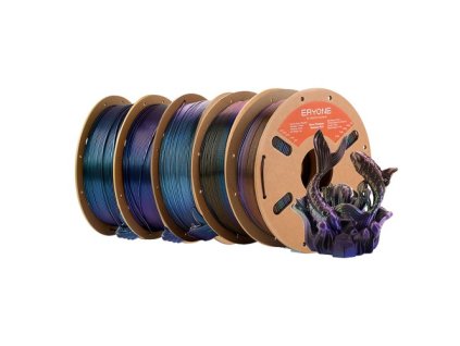 5kg ERYONE Burnt Titanium PLA Filament - 1kg Galactic + 1kg Nebula + 1kg Cyber Black + 1kg Blue + 1kg Blue-purple
