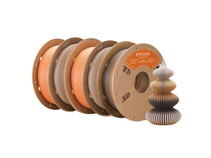 5kg ERYONE High Speed Matte Gradient PLA Filament - 2kg Golden & Red+ 2kg Brown & Khaki & White+ 1kg Dark Brown & Yellow & Light Brown