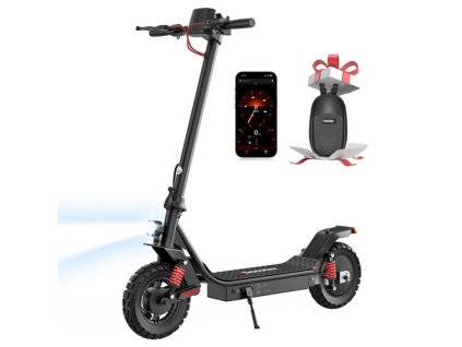 iScooter i10 Pro Electric Scooter, 800W Motor, 48V 15Ah Battery, 10-inch Tires, 45km/h Max Speed, 60km Range, Electronic Brake & Drum Brake, Front & Rear Suspension, LED Display, App Control