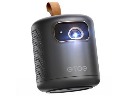 [Google TV Certified] ETOE Dolphin DLP Projector, 500 ANSI Lumens, Native 1080P, 4K UHD Video Decoding, Auto Focus & Keystone, Dual-Band Wi-Fi, Netflix / YouTube / Prime Video Preinstalled