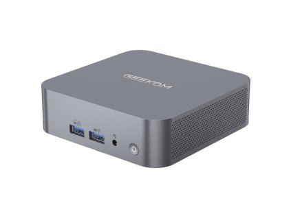 GEEKOM GT1 Mega AI Mini PC, Intel Core Ultra 5-125H 14 Cores Max 4.5GHz, 32GB RAM 1TB SSD, 2*HDMI + 2*USB 4.0 Four Screen Display, WiFi 7 Bluetooth 5.4, 5*USB3.2 Type-A, 1*USB2.0, 2*2.5Gbps RJ45, 1*SD Card Slot, 1*Headset Jack - EU Plug