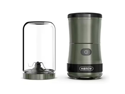 HiBREW G2 3in1 Coffee Grinder, 2000mAh Double Cup, Fruit Mixers Juicers Blender Ice Crusher, for Camping or Journey