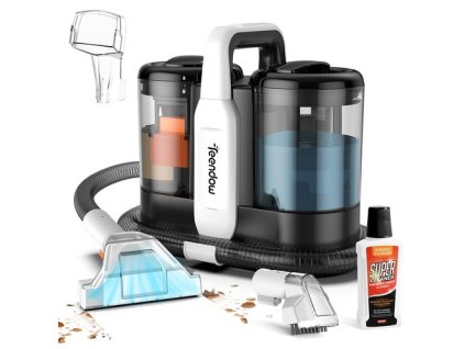 Teendow C5 Washing Vacuum Cleaner Carpet Cleaner, Powerful 500 W Brush Motor,  Low Noise, 1500ml Large Water Tank Capacity, Portable and Compact, Spot Cleaner, Suitable for Cleaning Carpet, Sofa, Stairs, Pets, and Car