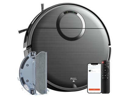 Teendow T7S Robot Vacuum Cleaner and Mop, 2000Pa Powerful Suction, 230ml Water Tank, Smart App & Voice Control, 100min Runtime, Self-Charging, 4 Cleaning Modes, Obstacle Avoidance, Ideal for Pet Owners