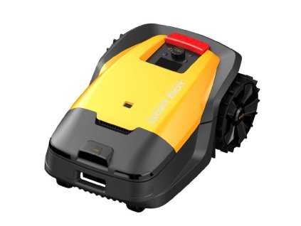 Goat Bot Unicut H1 Robotic Lawn Mower, 1500m² Large Area Coverage, RTK+VSLAM for Precise Mapping, 24cm Cutting Width, 0.4m/s Fast Speed, Max 45% Slope-Climbing Ability, AI-Powered Obstacle Avoidance, IPX6 Waterproof - Yellow