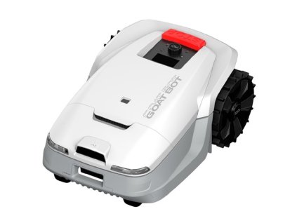Goat Bot Unicut H1 Robotic Lawn Mower, 1500m² Large Area Coverage, RTK+VSLAM for Precise Mapping, 24cm Cutting Width, 0.4m/s Fast Speed, Max. 45% Slope-Climbing Ability, AI-Powered Obstacle Avoidance, IPX6 Waterproof - White