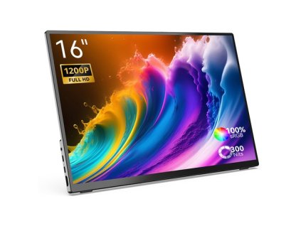 MINIX SF16T Portable Monitor, 16.5 inch 1920*1200 Touchscreen, 178º Viewing Angles, 2*Stereo Speakers