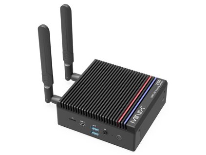 MINIX Z300-0dB Fanless Mini PC, Intel N300 8 Core Max 3.60GHz, 16GB RAM 512GB SSD, 2*HDMI 4K Dual Display, WiFi 6 Bluetooth 5.2, 1*USB-C (Data Only), 2*USB3.2, 1*RJ45, 1*Audio Jack, 2*External Wi-Fi Antennas