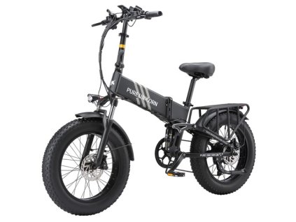 PURE UNICORN U4 Folding Electric Bike, 1000W Motor, 48V 15Ah Battery, 20*4 inch Fat Tires, 48km/h Max Speed, 60km Range, Hydraulic Brakes, Front and Rear Suspensions, Shimano 7-speed, LCD Display