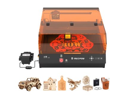 Mecpow X4 Pro 40W FDA Class 1 Laser Cutter, AI Camera, 30000mm/min, Cut 25mm Wood in 1 Pass / 30mm Acrylic in 2 Passes, 400*398mm