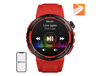 157208 smartwatch zeblaze ares 3 plus red