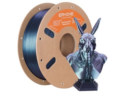 ERYONE Burnt Titanium Dual Color PLA Filament 1kg - Green & Blue
