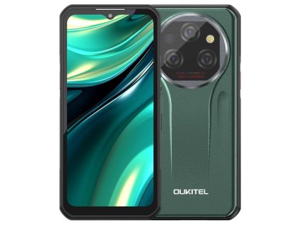 OUKITEL WP39 Pro 5G Rugged Phone, 12+512GB, 11000mAh, 6.6inch FHD+, 64MP Cam, Android 14, IP68, NFC/GPS, Green