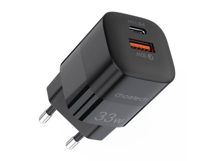 Síťová nabíječka Choetech PD5006 30W, A+C, dvouportová (černá)