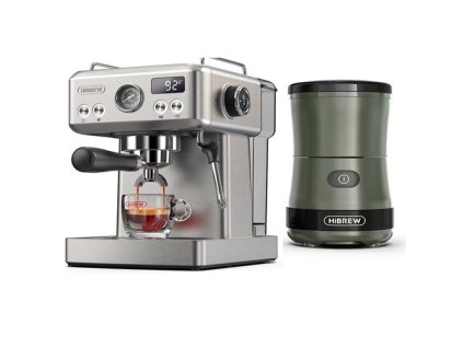 HiBREW H10A Semi Automatic Espresso Coffee Machine Combo G2 Coffee Grinder
