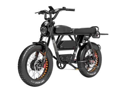 LANKELEISI X-Black Knight Electric Bike, 2*1000W Motor, 48V 20Ah & 25Ah Battery, 20*4.0 inch Tires, 48km/h Max Speed, 280km Range, Hydraulic Disc Brakes, Oil Spring Shock Absorber, Shimano 7-speed