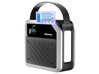 NEWSMY P72 Portable Power Station, 268W 270Wh/72000mAh LiMnFePO4 Battery with Spotlight, 2×100W USB-C PD, 5 Output