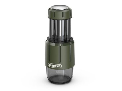 HiBREW H4D 2-in-1 Portable Espresso Maker, Manual Hand Press for Coffee Capsules & Grounds, Hot/Cold Coffee Machine for Travel & Home Use