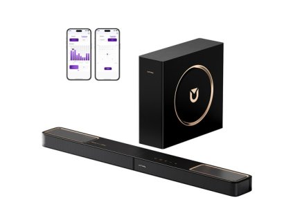 Ultimea Skywave F30 3.1.2 Soundbar, Dolby Atmos, App Control, 300W Peak Power, CEC Function, Bluetooth 5.4, 10 Bands Graphic Equalizer Settings, 121 Preset EQ Matrices