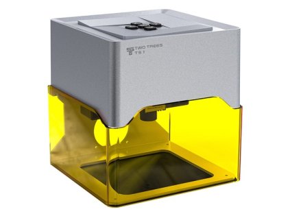 TWO TREES TS1 Mini 3W Laser Engraver, 800mm/min Speed, 0.01mm Precision, Supports Object Height 0-35mm, Compatible with Lightburn/LaserGRBL, 80*80mm