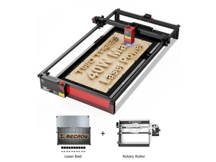 TWO TREES TS2-40 Max 40W Laser Engraver + Laser Bed + Rotary Roller
