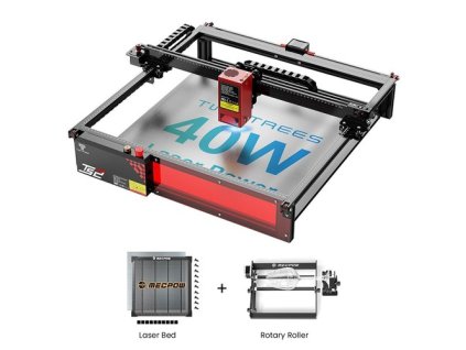 TWO TREES TS2-40W Laser Engraver + Laser Bed + Rotary Roller