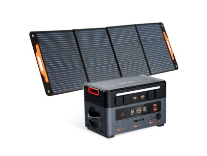 Blackview OSCAL PowerMax 2400 2400W 1872Wh Portable Power Station + 1x PM200 200W Foldable Solar Panel