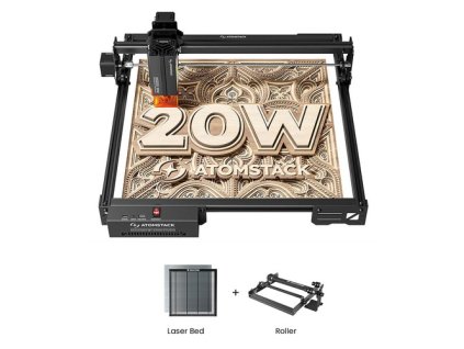 ATOMSTACK A20 Pro V2 20W Laser Engraver + Mecpow H44 Laser Bed + G3 Pro Rotary Roller