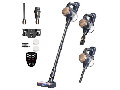 Proscenic P11 Lite Cordless Vacuum Cleaner, Max 28 kPa Suction, Up to 35min Runtime, LED Screen, Auto De-Tangles Hair, 180° Swivel Steering, 550ml Dustbin, Telescopic Pipe, Low Noise, Wall-mounted Storage
