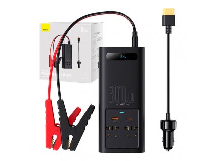 Napájecí měnič Baseus 300W (220V CN/EU) černý