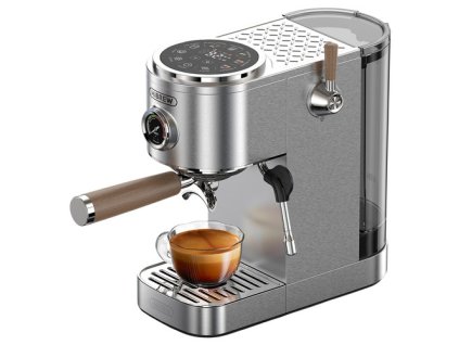 HiBREW H13 Semi-automatic Coffee Machine, Touchscreen, 20 Bar Pressure, Multi-function Brewing Modes, Adjustable Drip Tray - Silver