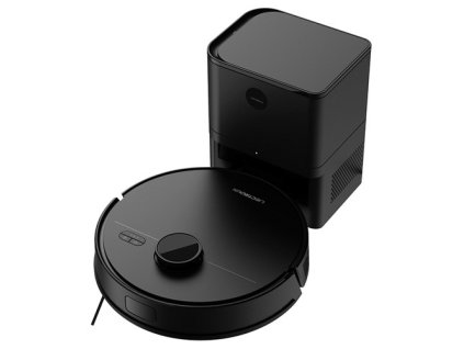 Liectroux M70 Pro Lidar Robot Vacuum Cleaner with Self-emptying Dustbin, Multi-floor Map Storage, 6500Pa Strong Suction, 3200mAh Battery, Max. 175min Runtime, Smart App & Voice Control, 3L Dust Bag, Black