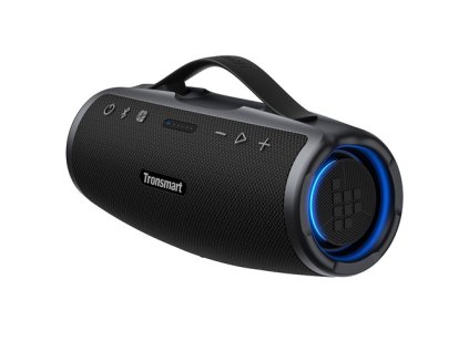 Tronsmart Mirtune S100 Portable Outdoor Speaker, Bluetooth 5.3, Customizable EQ, 50W Output, 20 Hours of Playtime, IPX7 Waterproof, Retractable Handle - Black