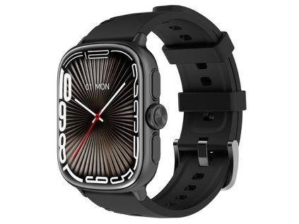 IMIKI Frame 2 Pro Smartwatch, 2.01 inch AMOLED Display, 24/7 Health Monitoring, Sleep Monitoring, 6 Satellite Positioning Systems, Up to 15 Days Battery Life, 5ATM Water Resistance - Black